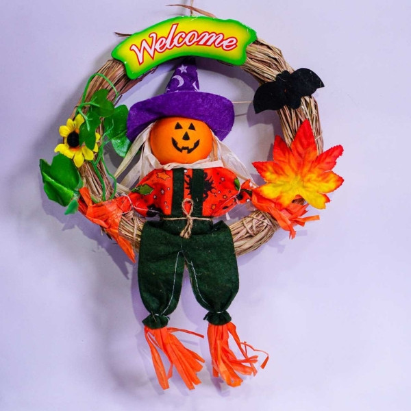 Scarecrow Door Decoration for Halloween